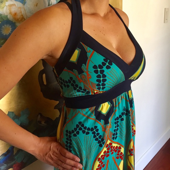 🦋 Turquoise Patterned Sundress 🦋 - Picture 3 of 4